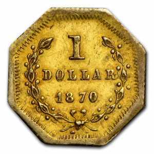  1 доллар 1870 года, Свобода (восьмиугольная), фото 2 