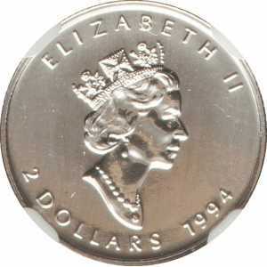  2 доллара 1994 года, 3-й портрет Елизаветы II, фото 1 