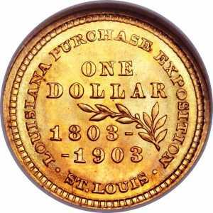  1 доллар 1903 года, 100 лет Луизианской покупке. Томас Джефферсон, фото 2 
