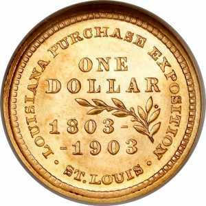  1 доллар 1903 года, 100 лет Луизианской покупке. Уильям Мак-Кинли, фото 2 
