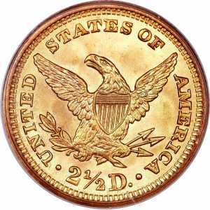  2 1/2 доллара 1840-1907 годов, Свобода, фото 2 