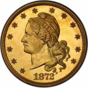  20 долларов 1872 года, Колпачок Свободы, фото 1 