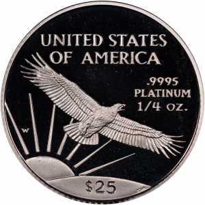  25 долларов 1997-2008 годов, Американский платиновый орел, фото 2 