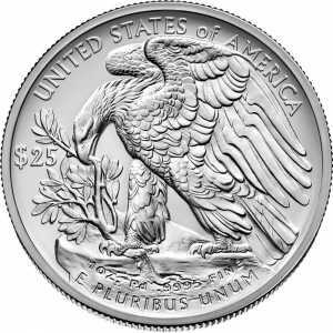  25 долларов 2017-2022 годов, Американский палладиевый орел, фото 2 