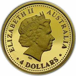  4 доллара 2005 года, Австралийский золотой самородок, фото 1 