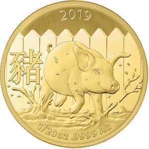  5 долларов 2019 года, Год свиньи - Королевский монетный двор, фото 2 