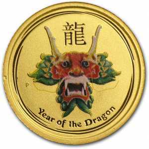  5 долларов 2012 года, Год дракона - цветная, фото 2 