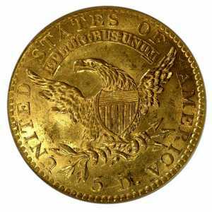  5 долларов 1813-1834 годов, Колпачок Свободы, фото 2 