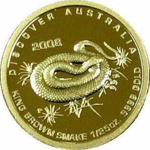  5 долларов 2008 года, Королевская коричневая змея, фото 2 