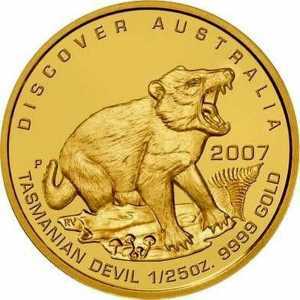  5 долларов 2007 года, Тасманийский дьявол, фото 2 