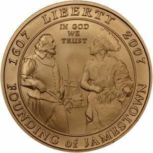  5 долларов 2007 года, 400 лет Джеймстауну, фото 1 
