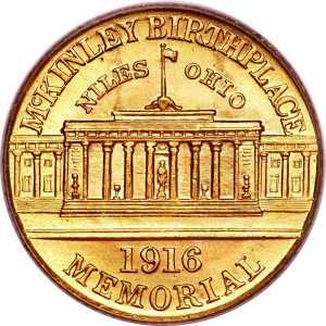  1 доллар 1916-1917 годов, Уильям Мак-Кинли, фото 2 