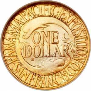  1 доллар 1915 года, Панамо-Тихоокеанская международная выставка, фото 2 