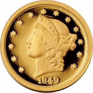  20 долларов 1849 года, Свобода, фото 1 