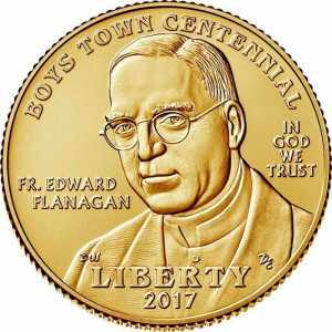  5 долларов 2017 года, 100 лет организации "Boys Town", фото 1 