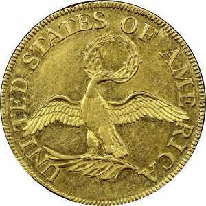 5 долларов 1795-1798 годов, Колпачок Свободы (маленький орёл), фото 2 