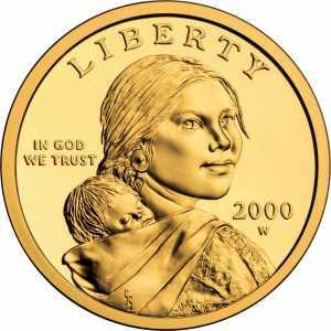  1 доллар 2000 года, Узор Сакагавеи, фото 1 