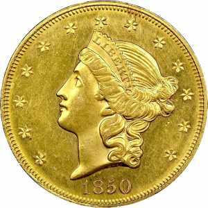  20 долларов 1849-1861 годов, Свобода, фото 1 