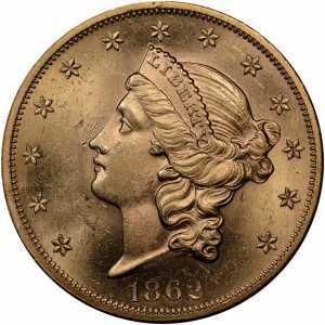  20 долларов 1862-1866 годов, Свобода, фото 1 