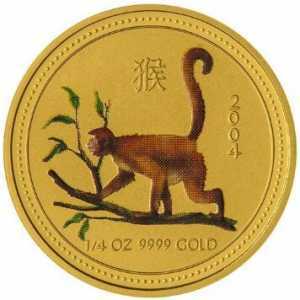  25 долларов 2004 года, Год обезьяны - цветная, фото 2 