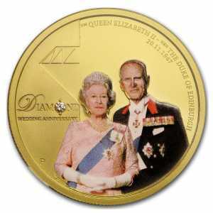  100 долларов 2007 года, Бриллиантовая свадьба королевы Елизаветы II, фото 2 