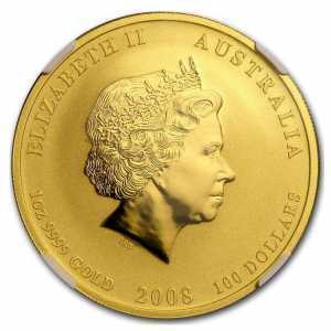 100 долларов 2008 года, Год мыши - цветная, фото 1 