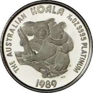  5 долларов 1989 года, Австралийская коала, фото 2 