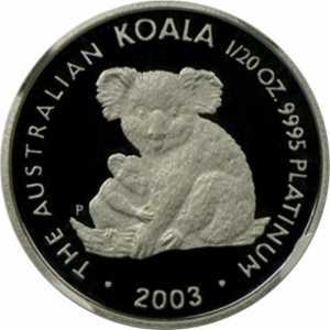  5 долларов 2003 года, Австралийская коала, фото 2 