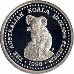  50 долларов 1998 года, Австралийская коала, фото 2 