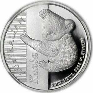  50 долларов 2002 года, Австралийская коала, фото 2 
