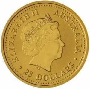  25 долларов 2004 года, Год обезьяны - цветная, фото 1 