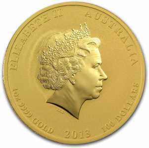 100 долларов 2013 года, Год змеи - цветная MS-BU, фото 1 