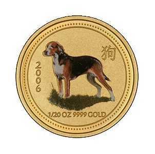  5 долларов 2006 года, Год собаки - цветная, фото 2 