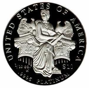  10 долларов 2006 года, Американский платиновый орел - Законодательная власть, фото 2 