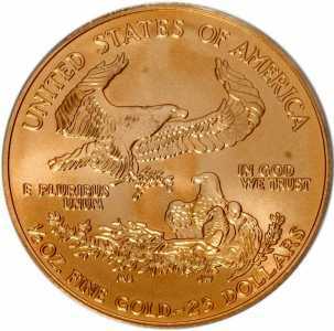  25 долларов 1986-2023 годов, American Gold Eagle, фото 2 