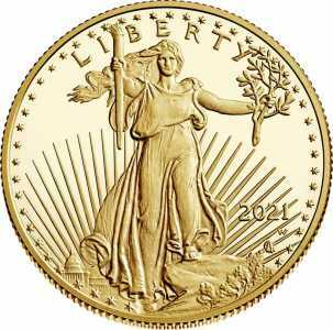  25 долларов 2021-2023 годов, American Gold Eagle, фото 1 