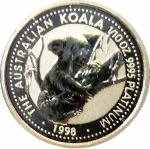  15 долларов 1997-1998 годов, Австралийская коала, фото 2 