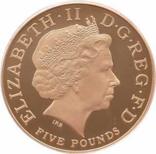  5 фунтов 2008г, 60 лет со дня рождения Принца Чарльза, фото 1 