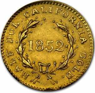  1/2 доллара 1852 года, Свобода (круглая), фото 2 