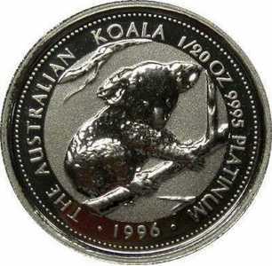  5 долларов 1995-1996 годов, Австралийская коала, фото 2 