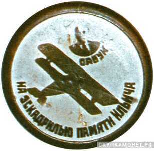  Значок ОАВУК «На эскадрилью памяти Ильича», знаки добровольных обществ и общественных организаций, фото 1 