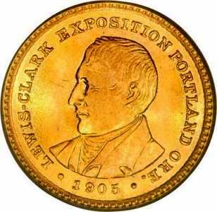  1 доллар 1904-1905 годов, 100 лет Экспедиции Льюиса и Кларка, фото 1 