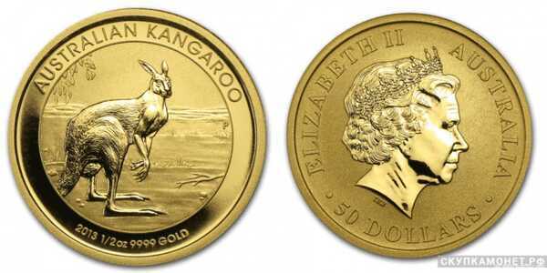  50 долларов 2013 года “Кенгуру”(золото, Австралия), фото 1 